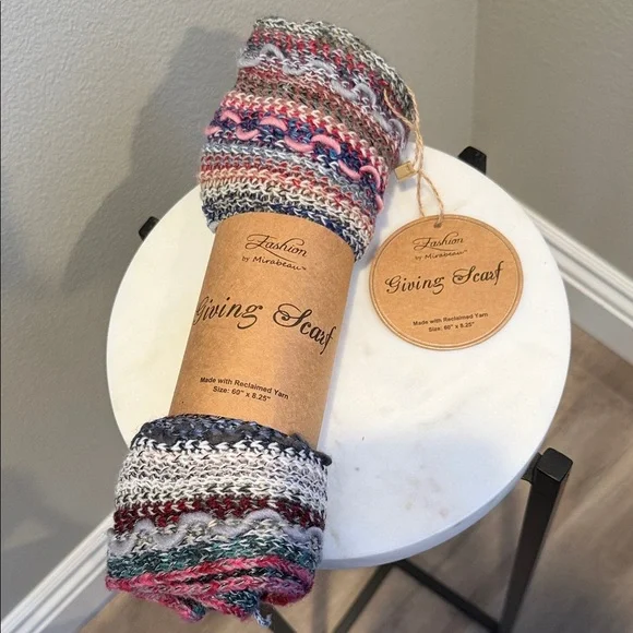 Zashhom Multicolor Knit Scarf - Picture 1 of 6